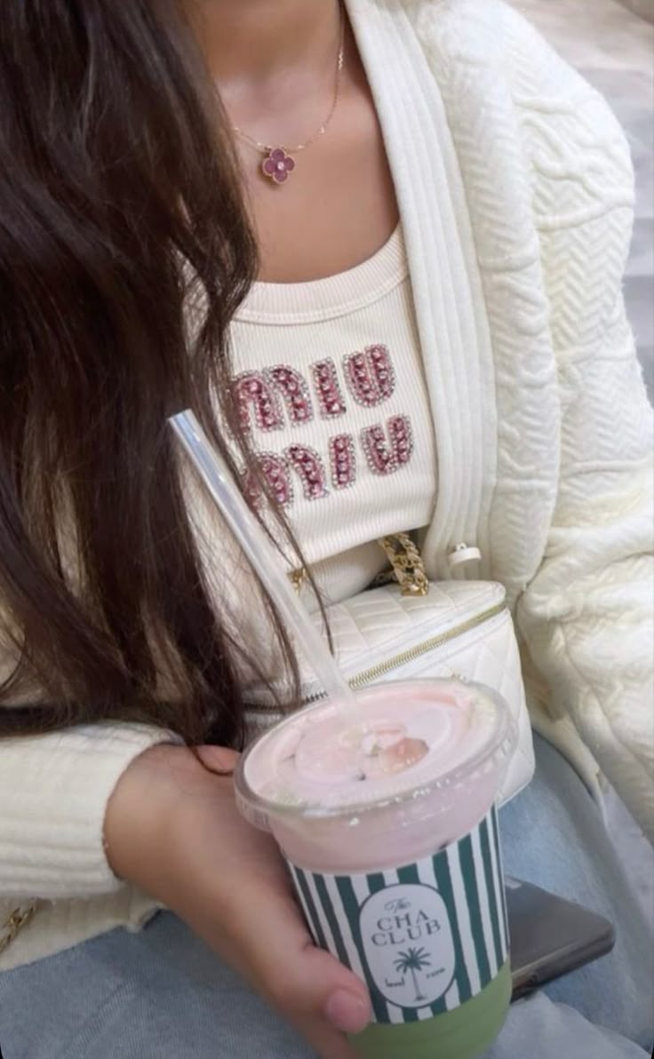 Beaded Embroidery Ribbed Cotton Tank Top