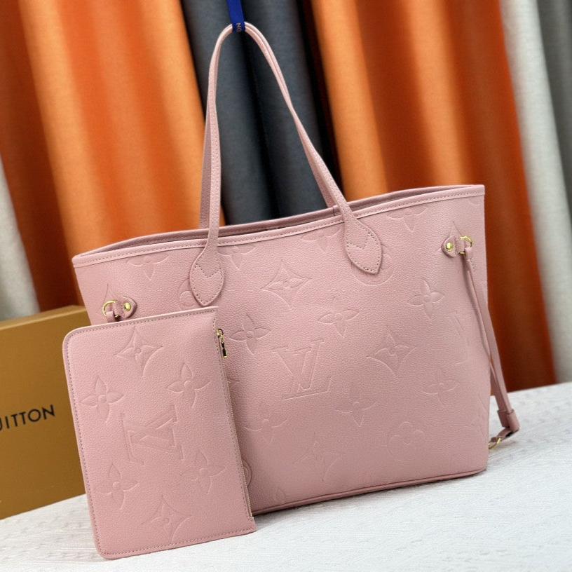 Pink Empreinte Leather Neverfull MM - Level 3