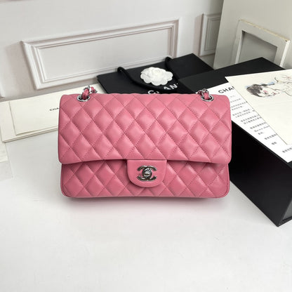 Small Lambskin Flap Bag Pink CNL - Level 4