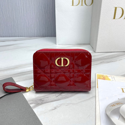 Red Patent Leather Caro Wallet CDR - Level 5