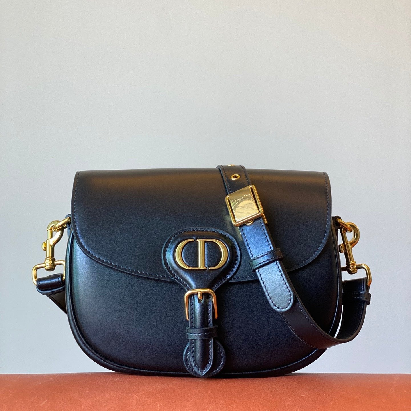 Black Leather Medium Bobby Bag CDR - Level 5