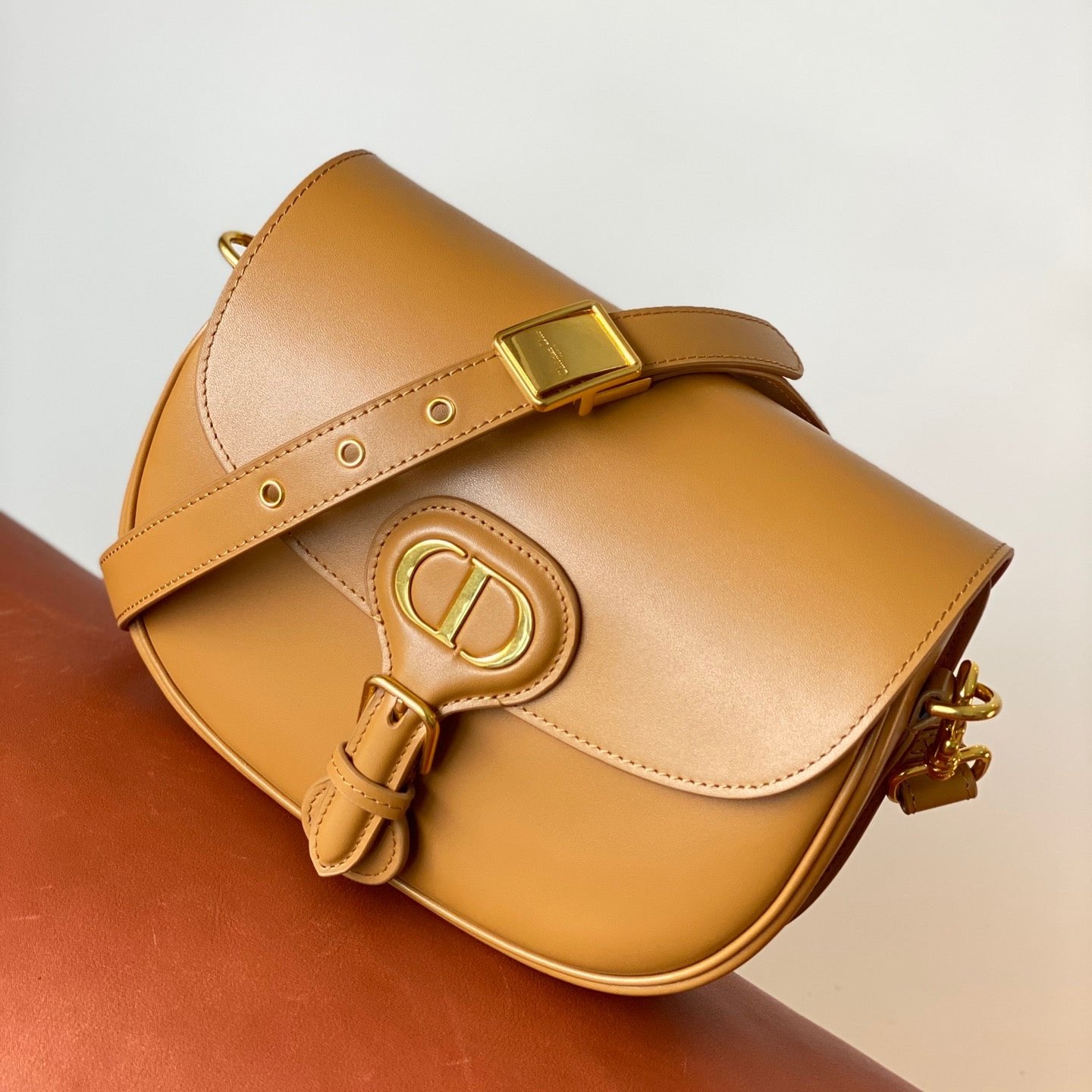 Brown Leather Medium Bobby Bag CDR - Level 5