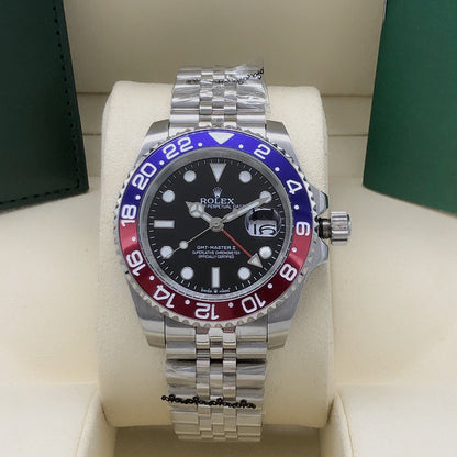 GMT Master II Watch Blue & Red Pepsi 40mm RLX - Level 3