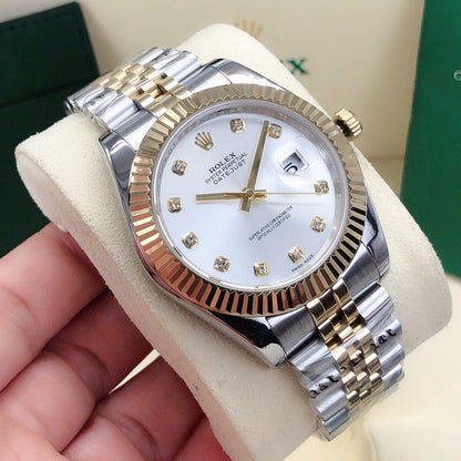 Jubilee Datejust Watch White Two-Tone 41mm RLX - Level 3