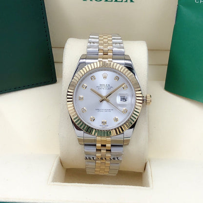 Jubilee Datejust Watch White Two-Tone 41mm RLX - Level 3