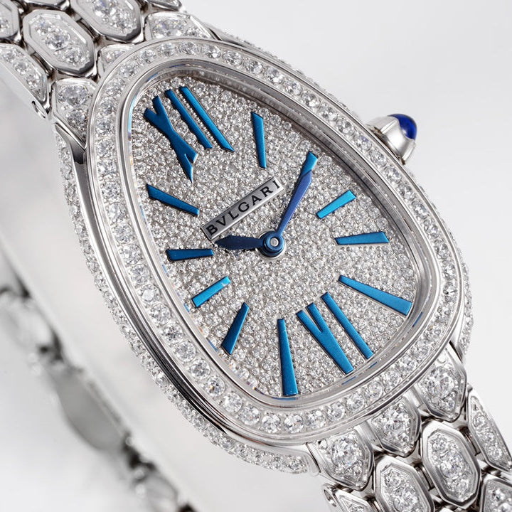 Full Diamond & Blue Seduttori Ladies Watch 33mm - Level 3