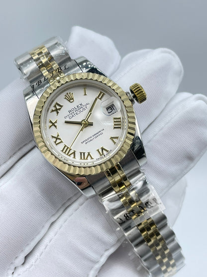 Roman Numerals Ladies Watch Two-Tone 26mm RLX - Level 3