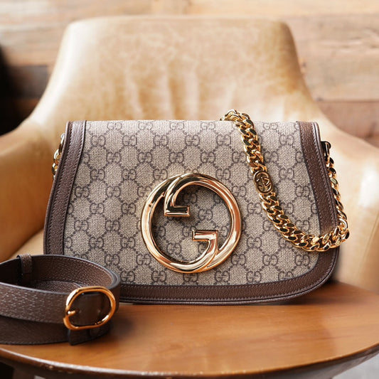Canvas & Brown Leather Blondie Bag - Level 5