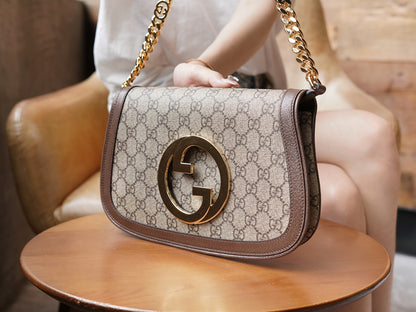 Canvas & Brown Leather Blondie Bag - Level 5