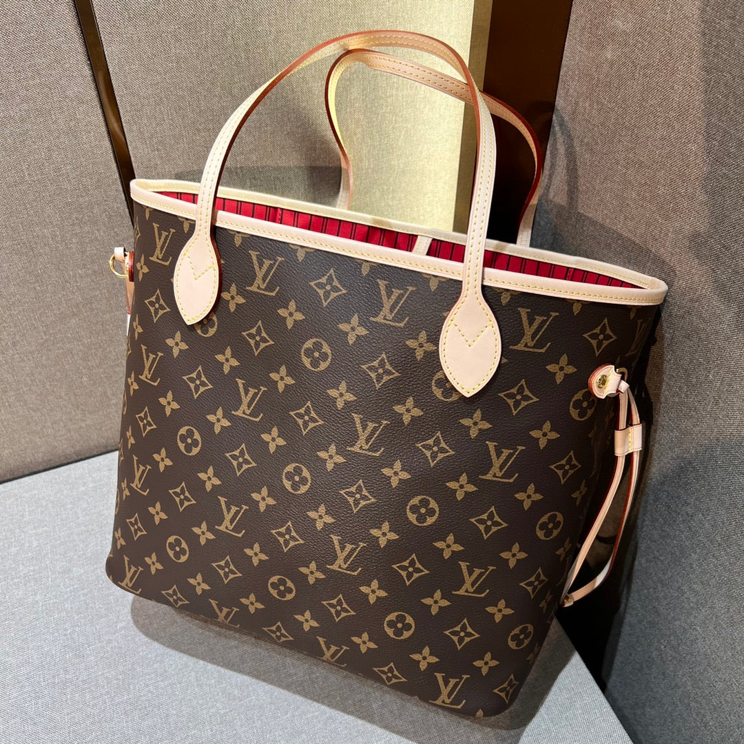Neverfull MM Brown Mono & Red - Level X