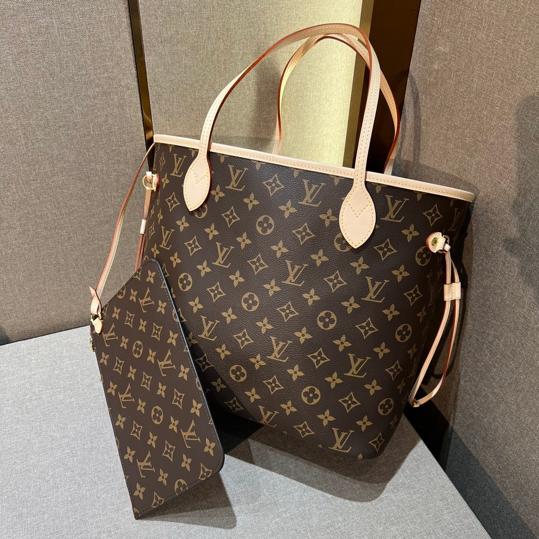 Neverfull MM Brown Mono & Red - Level X