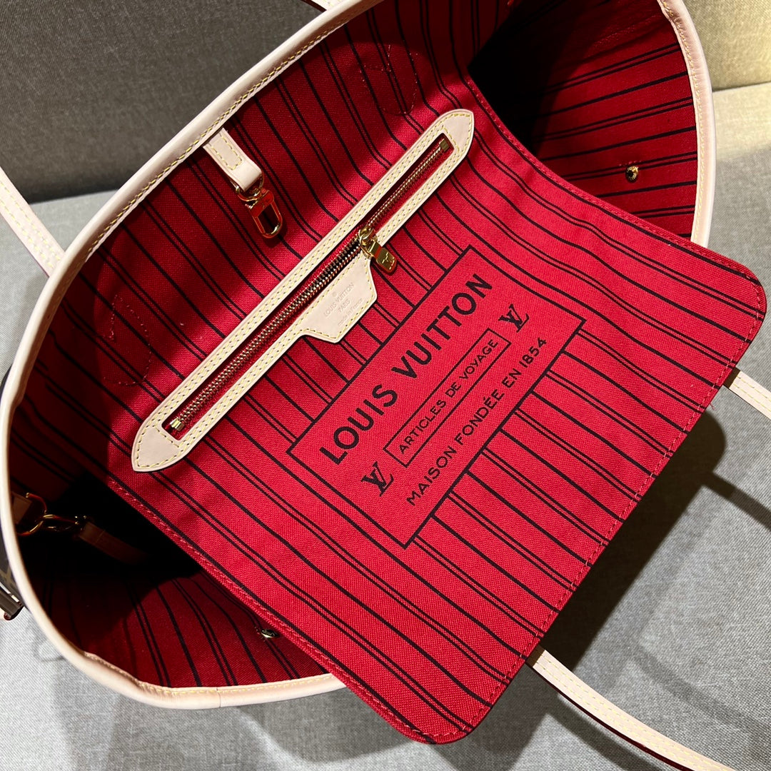 Neverfull MM Brown Mono & Red - Level X
