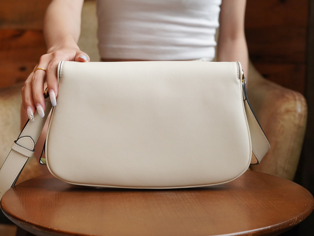White Leather Blondie Bag - Level 5