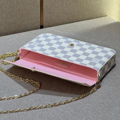 Pochette Felicie White Checker - Level X