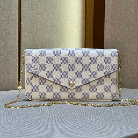 Pochette Felicie White Checker - Level X