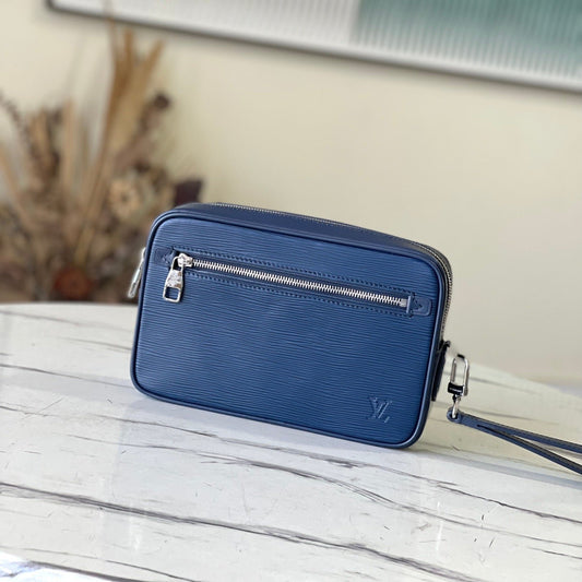 Pochette Kasai Blue Epi Leather - Level 4