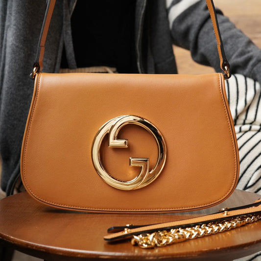 Brown Leather Blondie Bag - Level 5