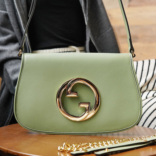 Green Leather Blondie Bag - Level 5