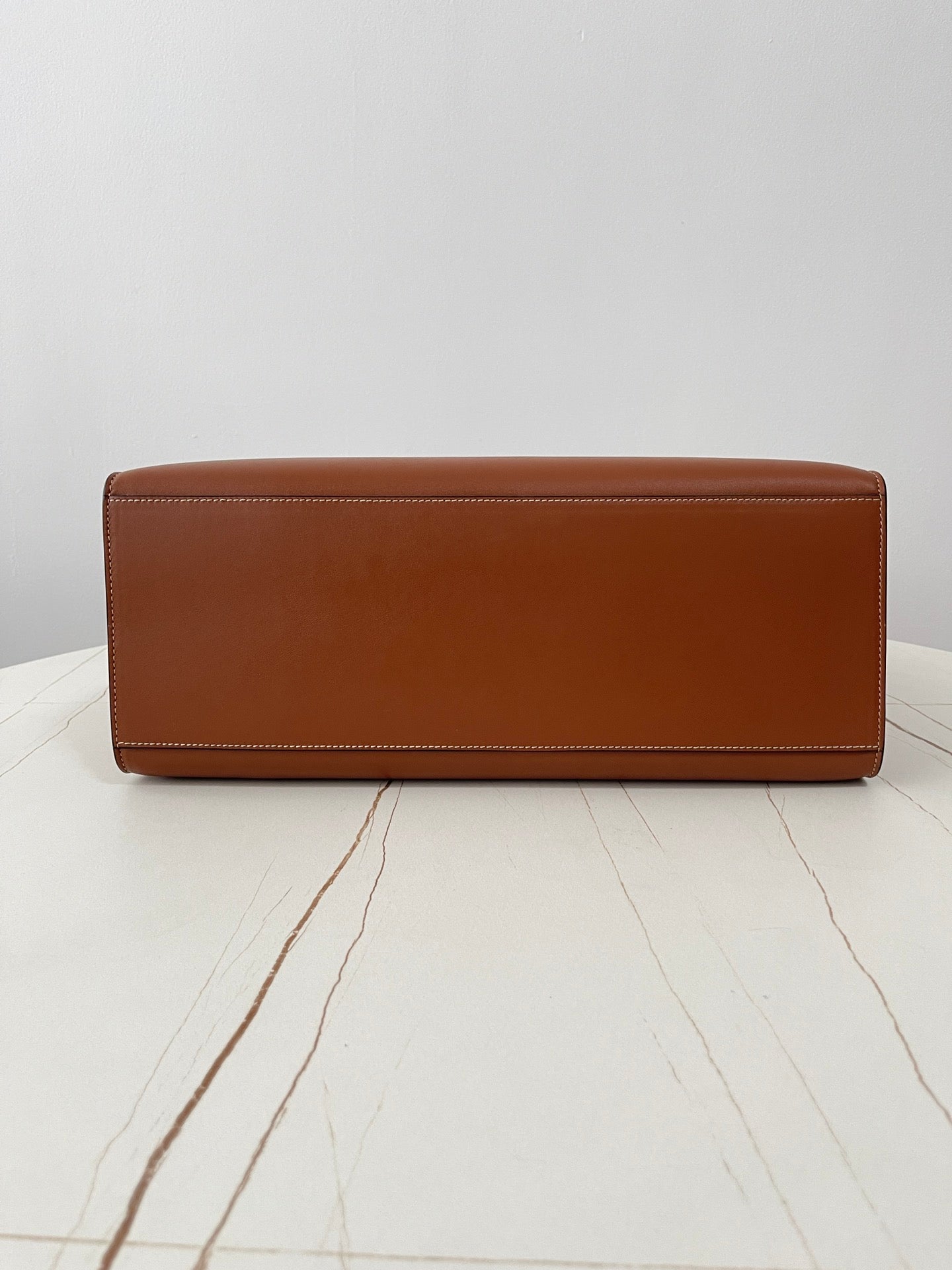 Brown Leather Cabas 16 Tote Bag - Level 5