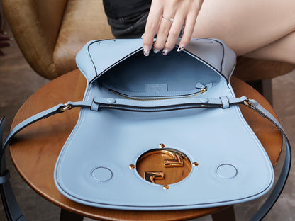 Blue Leather Blondie Bag - Level 5
