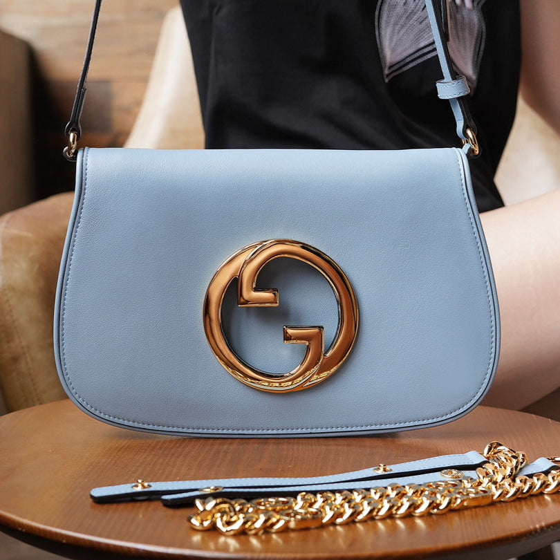 Blue Leather Blondie Bag - Level 5