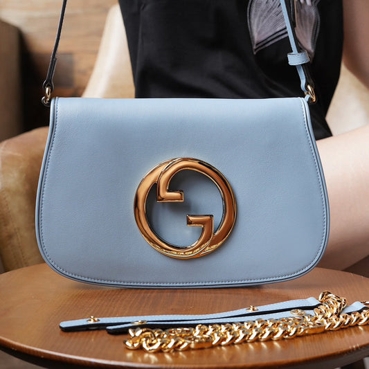 Blue Leather Blondie Bag - Level 5
