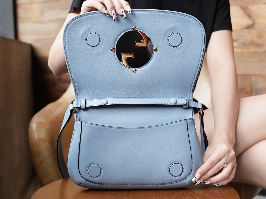 Blue Leather Blondie Bag - Level 5