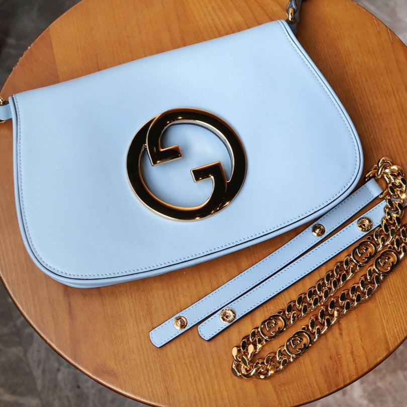 Blue Leather Blondie Bag - Level 5