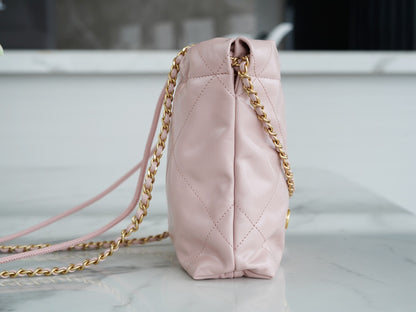 22 Mini Bag Light Pink Lambskin Leather CNL - Level 5