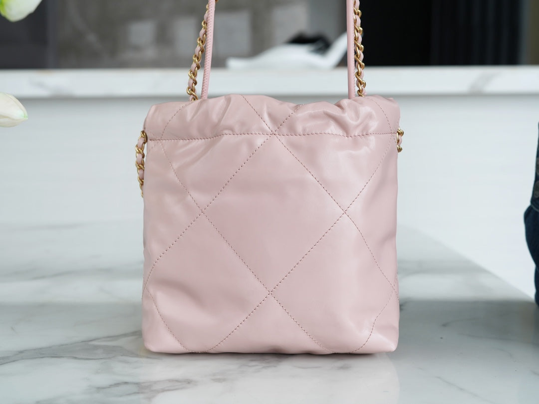 22 Mini Bag Light Pink Lambskin Leather CNL - Level 5