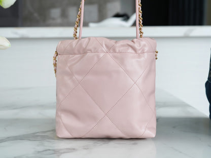22 Mini Bag Light Pink Lambskin Leather CNL - Level 5