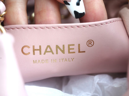 22 Mini Bag Light Pink Lambskin Leather CNL - Level 5