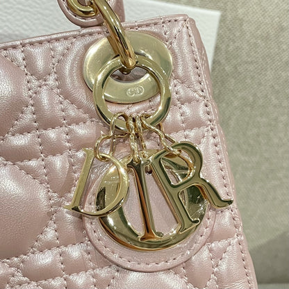 Mini Lady Light Pink Pearl Lambskin - Level X