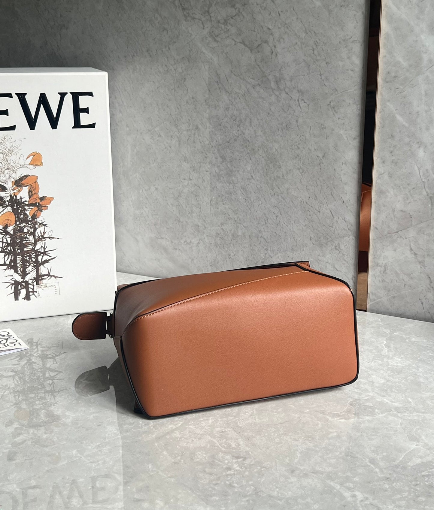 Small Brown Leather Puzzle Bag - Level 5