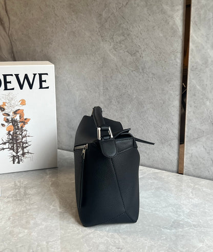 Medium Black Leather Puzzle Bag - Level 5