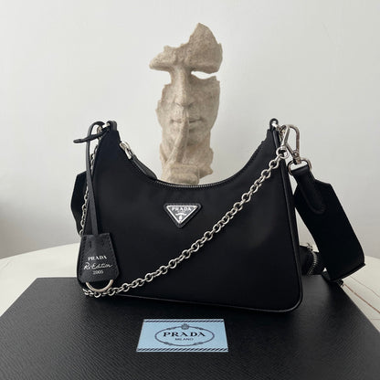 Black Nylon Re-Edition Bag - Level 5