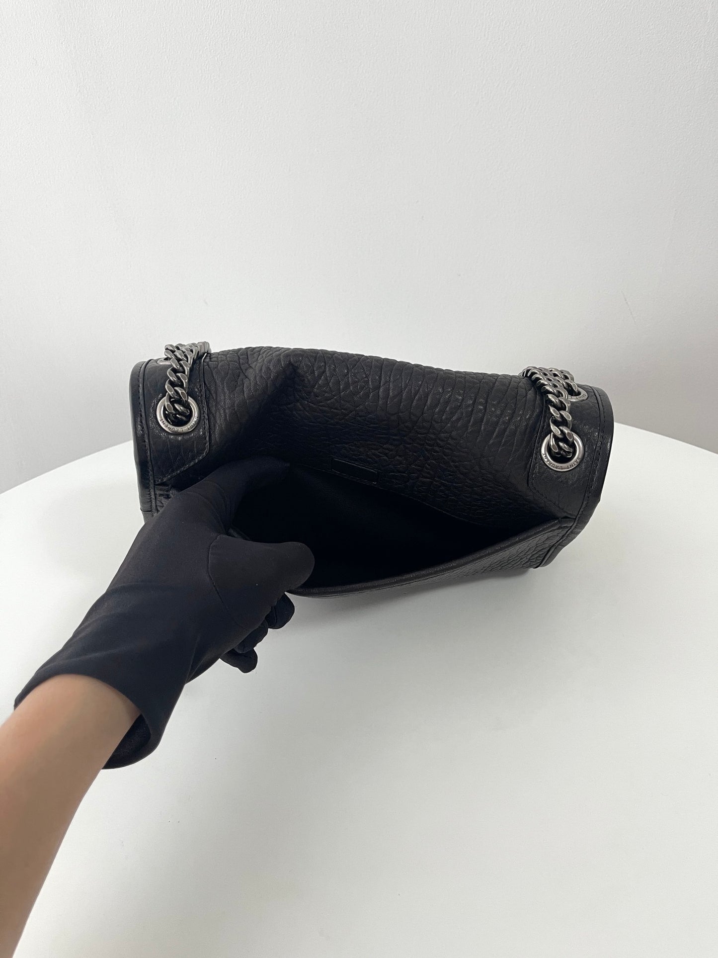 Black Leather Niki Shoulder Bag - Level 5