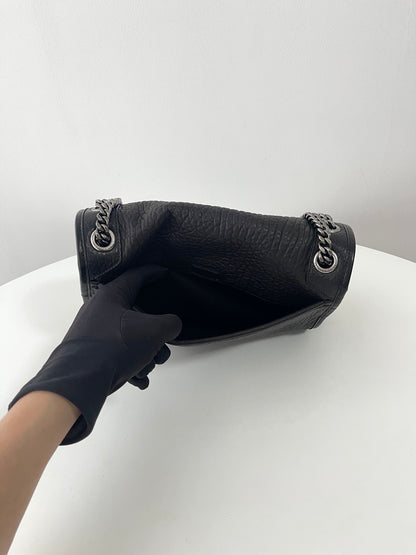 Black Leather Niki Shoulder Bag - Level 5
