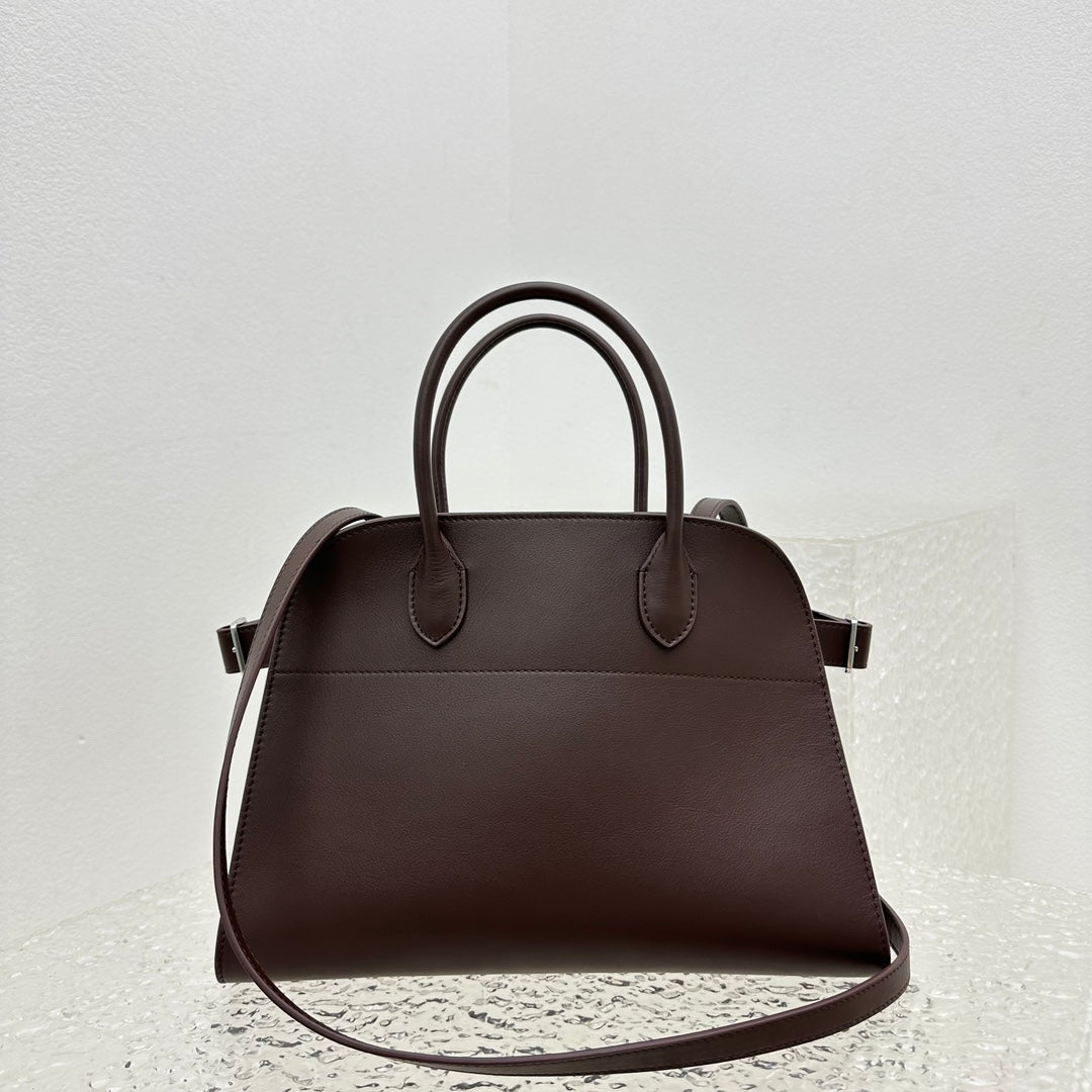 Margaux 12 Dark Brown Leather Tote Bag ROW - Level 5