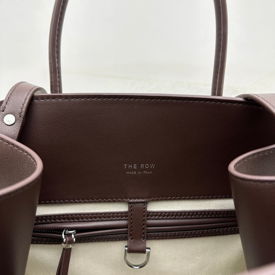 Margaux 12 Dark Brown Leather Tote Bag ROW - Level 5