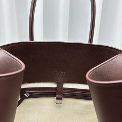 Margaux 15 Dark Brown Leather Tote Bag ROW - Level 5