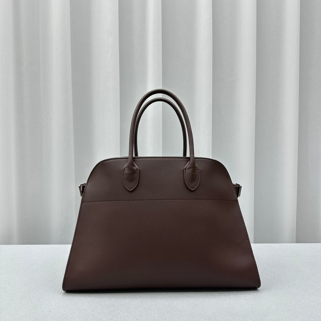 Margaux 15 Dark Brown Leather Tote Bag ROW - Level 5