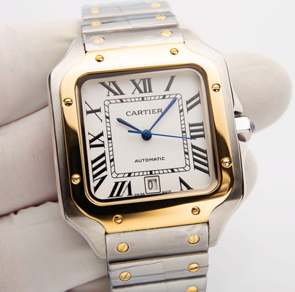 Santos Steel Watch Gold & Silver Two-Tone 39mm CTR - Level 3