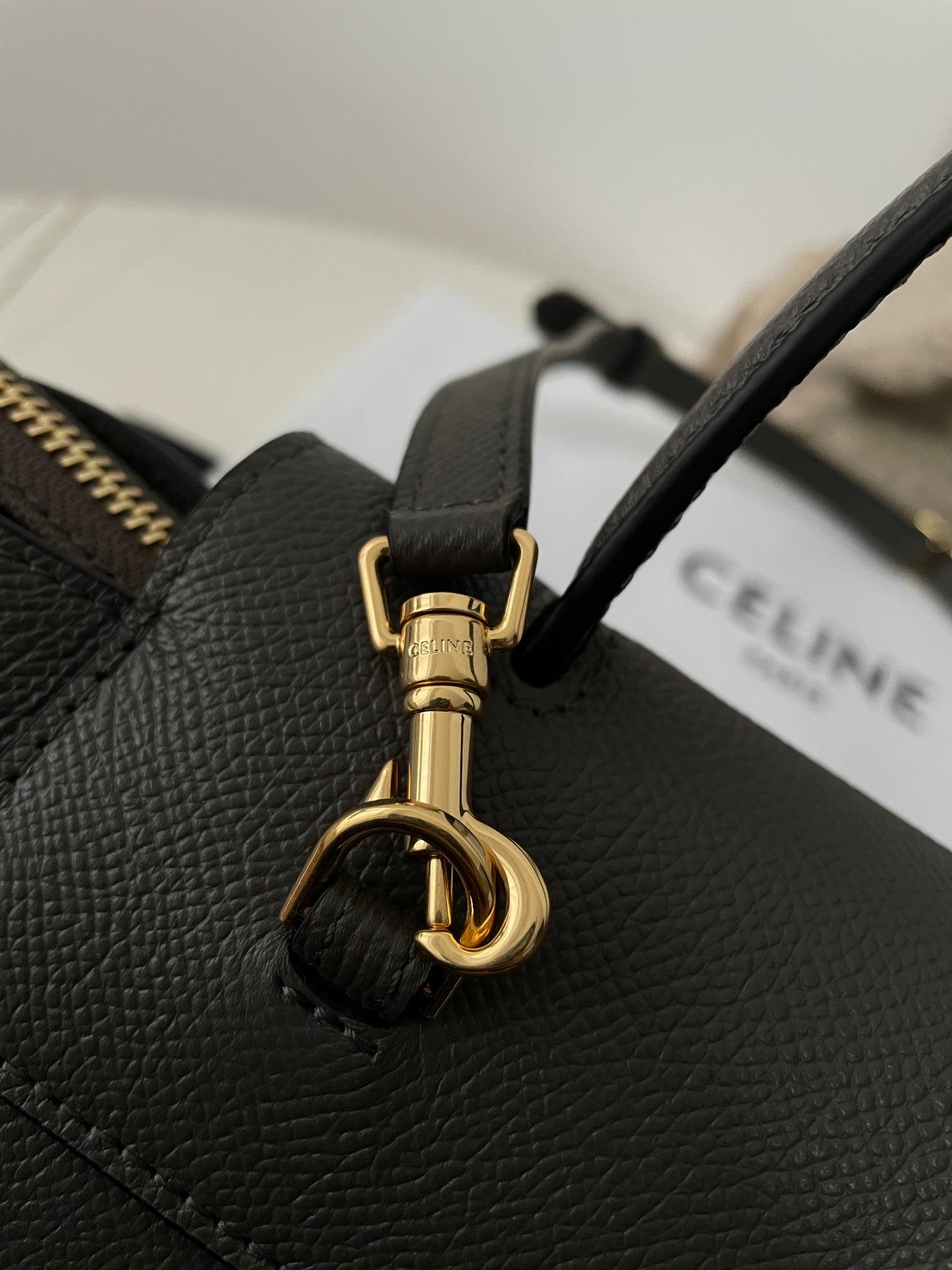 Grey Leather Nano Belt Bag - Level 5