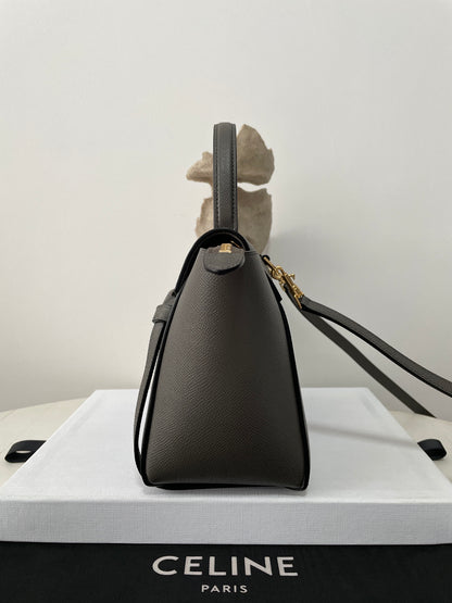 Grey Leather Nano Belt Bag - Level 5