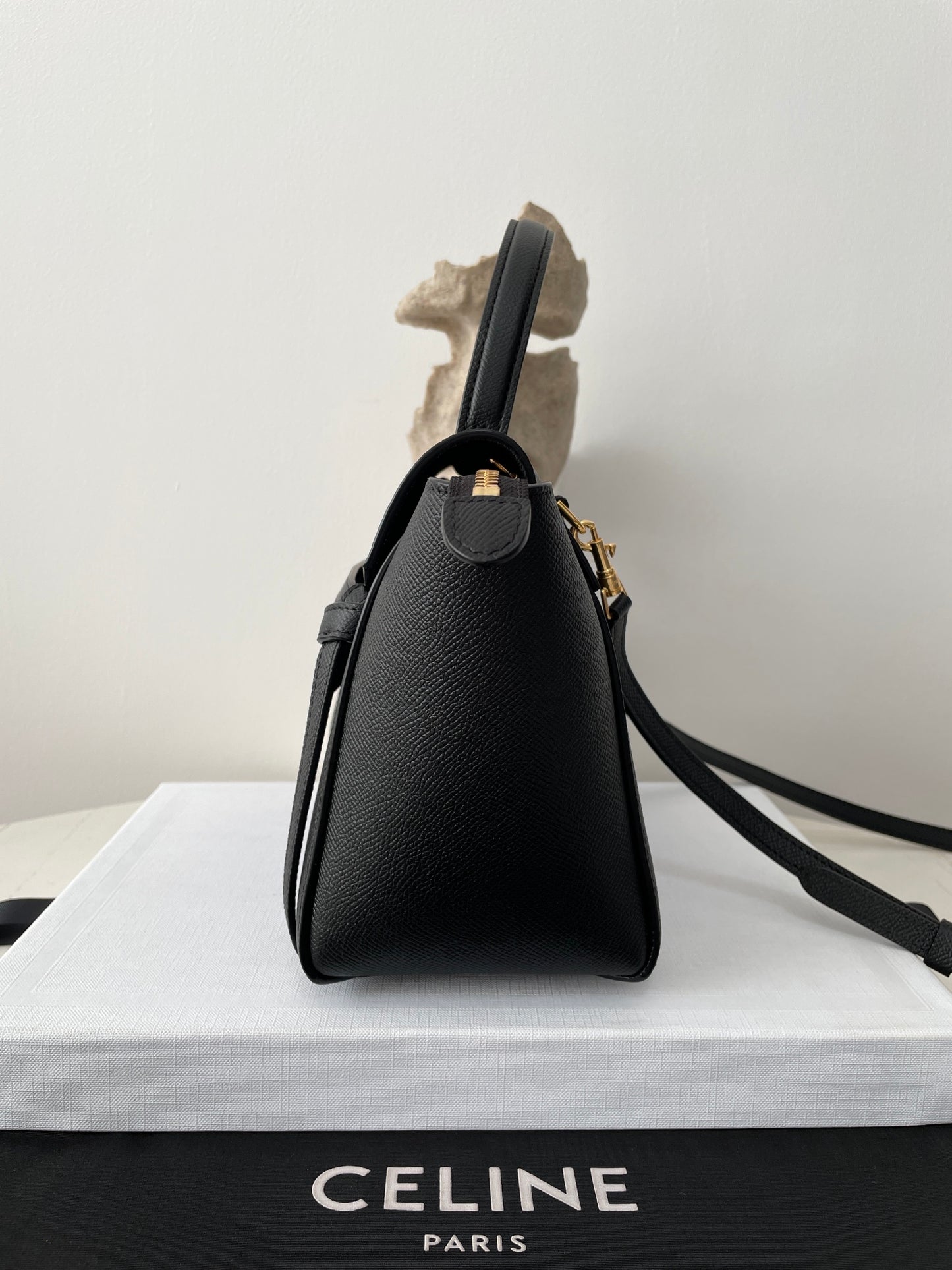 Black Leather Nano Belt Bag - Level 5