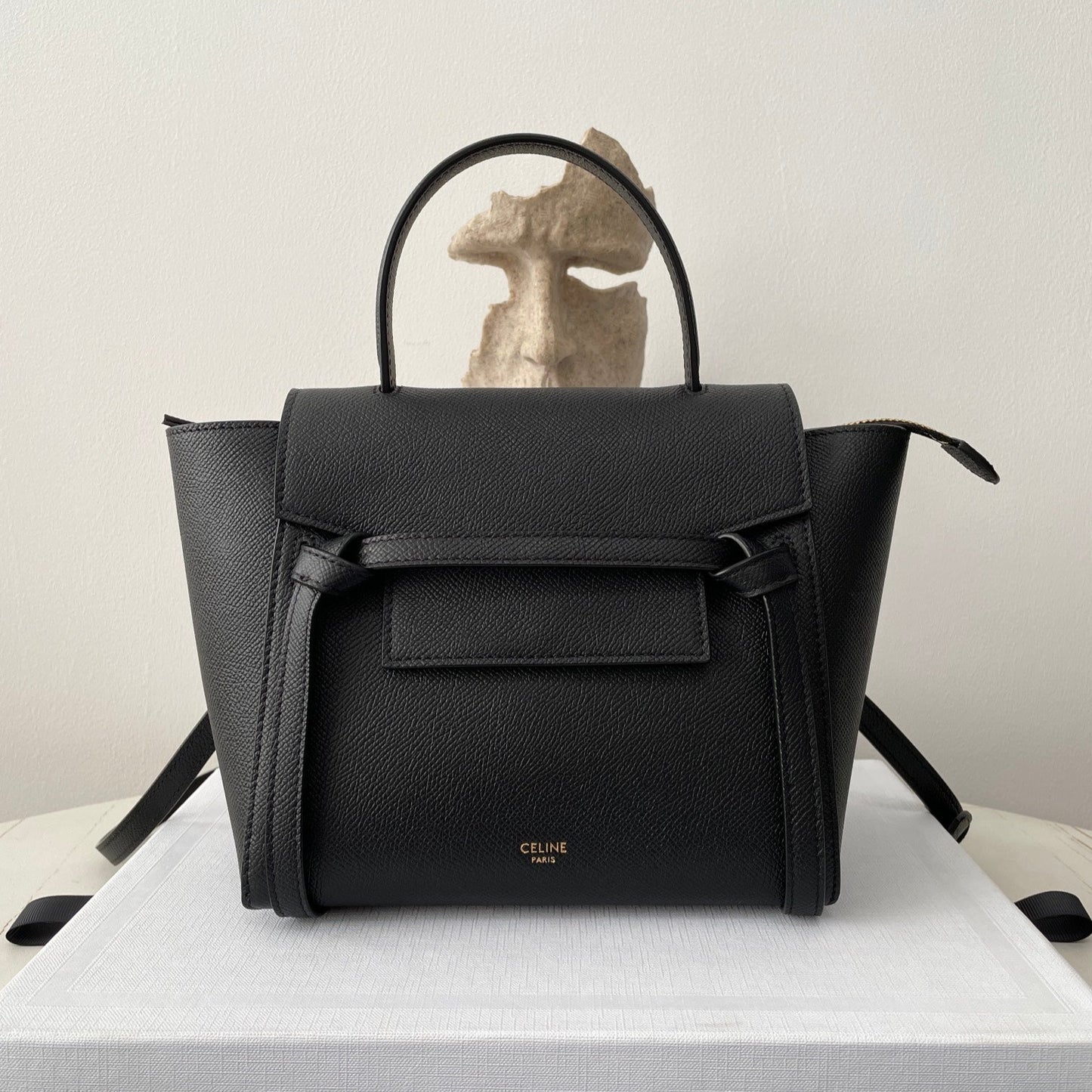 Black Leather Nano Belt Bag - Level 5