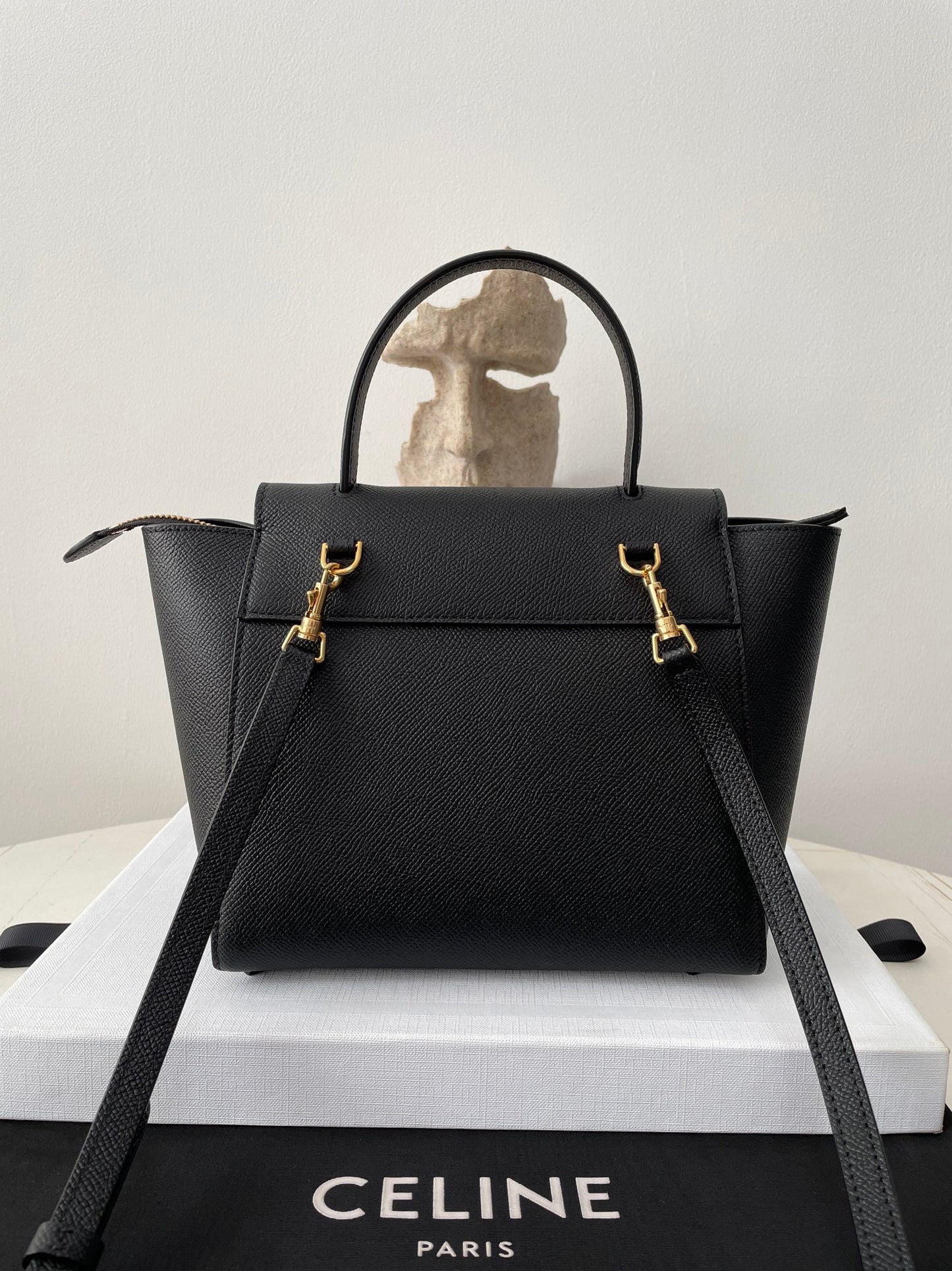 Black Leather Nano Belt Bag - Level 5