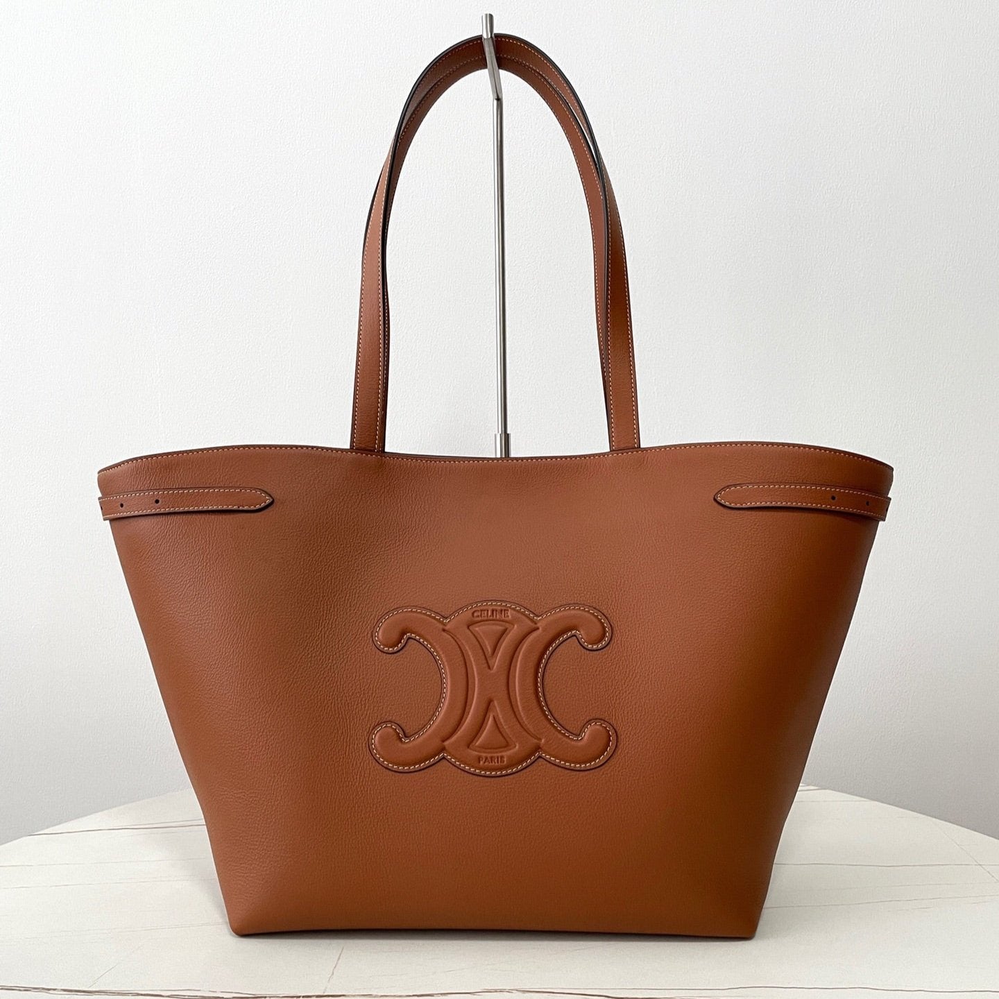 Leather Cabas Anais Tote Bag CEL - Level 5