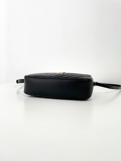 Black Leather Lou Camera Bag - Level 5